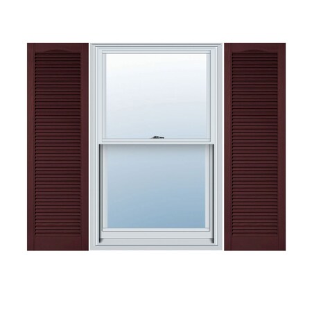 Ekena Millwork Lifetime Vinyl, Cathedral Top All Louver, Open Louver Shutters, w/Shutter-Loks, LL5C18X05100BD LL5C18X05100BD